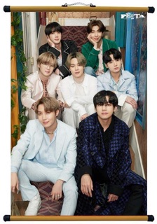 Ảnh treo BTS / tranh kpop BTS khung treo ép lụa