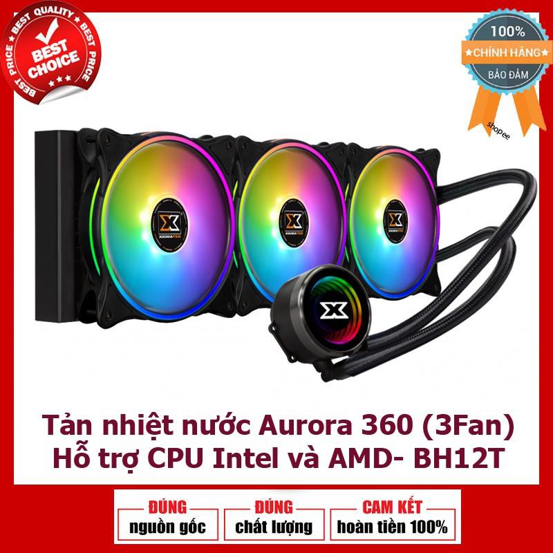 Tản nhiệt nước  XIGMATEK Aurora 360 ( 3 Fan) Hỗ trợ CPU Intel và AMD