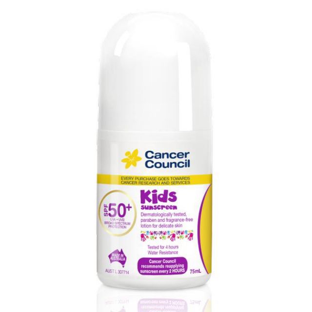 Kem chống nắng Cancer Council Kids SPF 50+ PA++++ 75ml Dòng trẻ em thumbnail