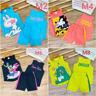 N11/170 đồ bộ sát nách bé gái size đại.