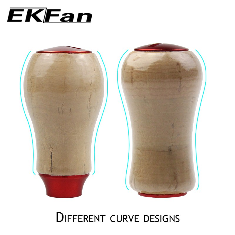 EKfan for daiwa & Shimano fishing reel knob Soft-wood Material Fishline wheel Repair assembly Accessorie