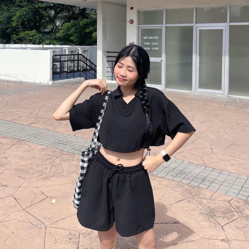 Set Đồ Unisex MIA Chất Liệu Tổ Ong Dày Dặn