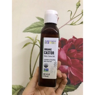 Dầu thầu dầu Castor Oil Organic Aura Cacia 120ml