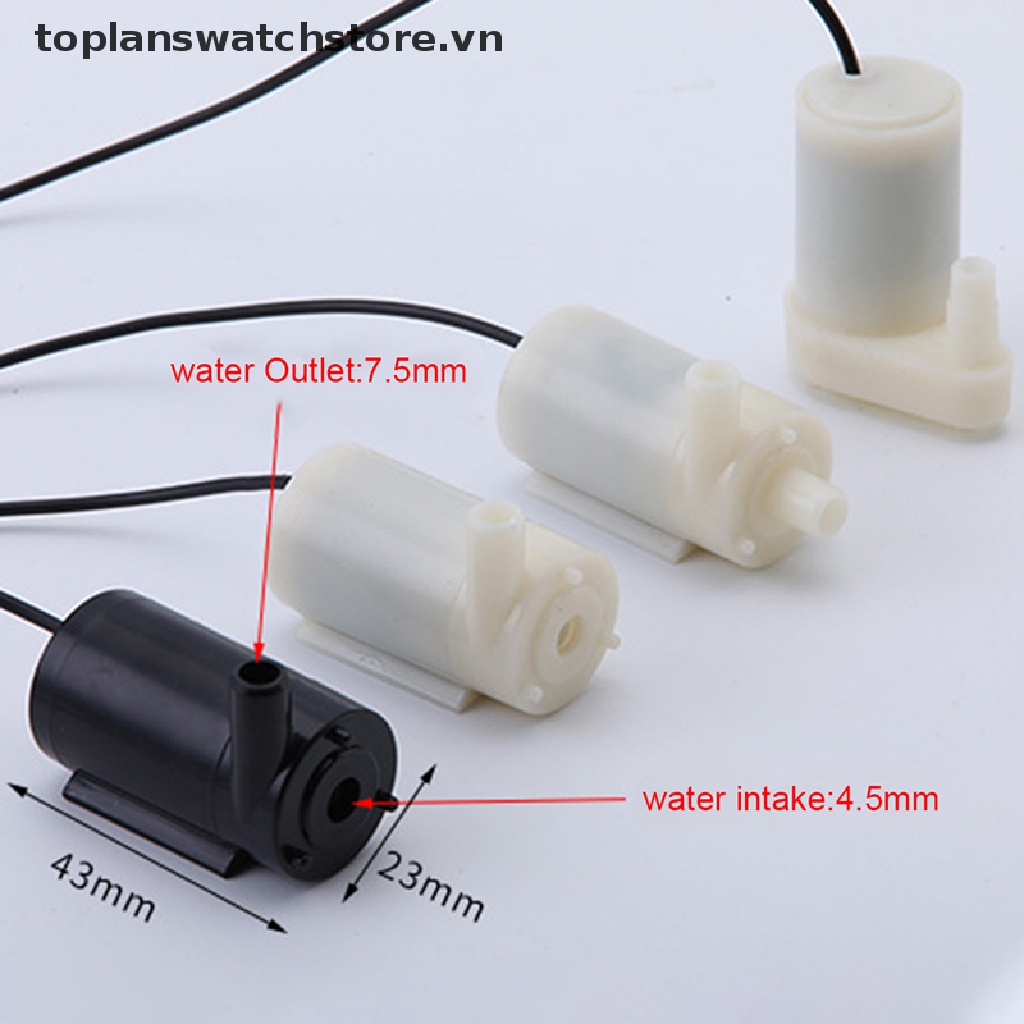Máy Bơm Nước Mini DC 5V Không Chổi Than Tiếng Ồn Thấp Cổng USB