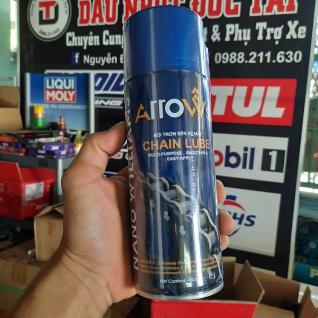 CHAI XỊT DƯỠNG SÊN ARROW CHAIN LUBE 400ML