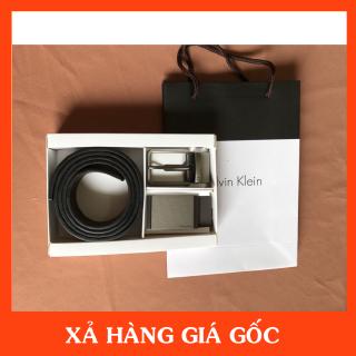Bộ Dây Thắt Lưng cK Kèm 2 Mặt Dành Cho Nam Đủ Túi Hộp Cao Cấp - [giadungviet365]