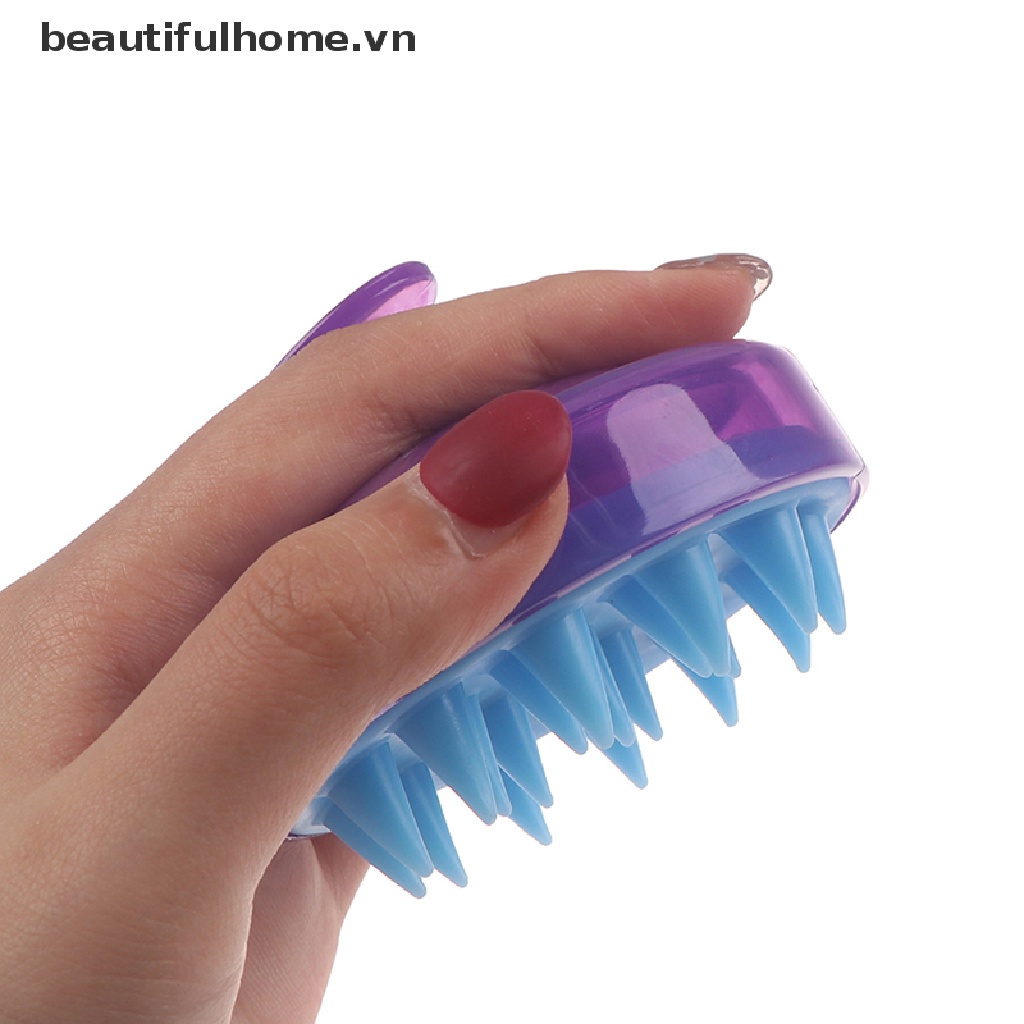 Lược Gội Đầu Mát Xa Da Đầu Bằng Silicone Tiện Dụng