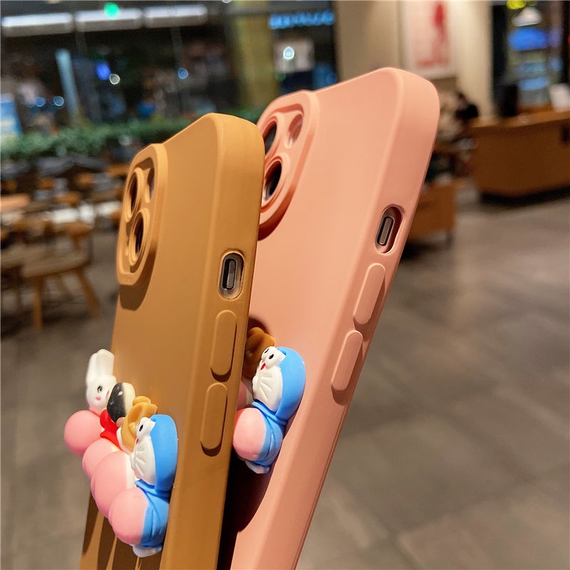 Ốp Điện Thoại Mềm Hình Mông Hoạt Hình Vui Nhộn Cho iphone15 pro max 14 / 13 / 12 / 11 pro max xs max xr / xs 8plus