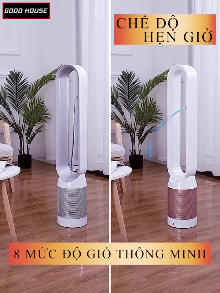 QUẠT KHÔNG CÁNH kiêm LỌC KHÔNG KHÍ Model mới nhất, hiện đại nhất. Quạt lọc không khí, nhiều cấp gió, điều khiển từ xa | BigBuy360 - bigbuy360.vn