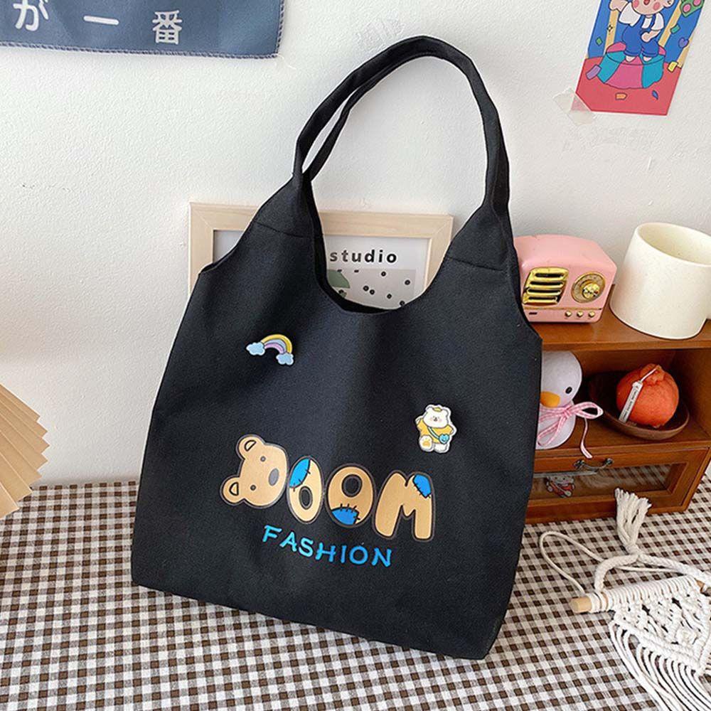Túi Xách Vải Canvas 26Eddie Họa Tiết Hoạt Hình Đựng Tiền Xu / Điện Thoại Cho Nữ