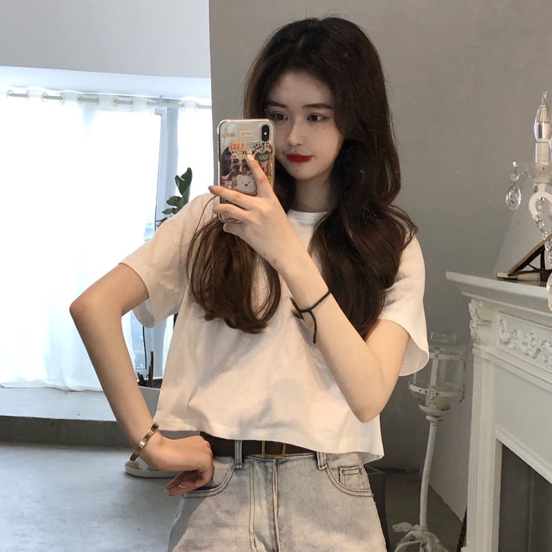 Áo Thun Nữ NgắN Tay MàU TrắNg ThờI Trang Cho Áo phông Nữ TX-25