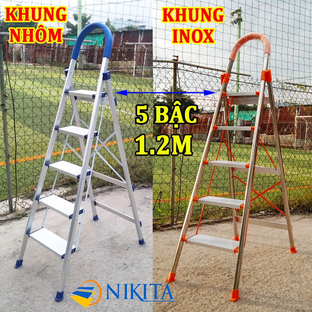 2 mẫu thang ghế tay vịn Nikita 5 bậc cao 1.2M IN05 & DL05 Nhật Bản.