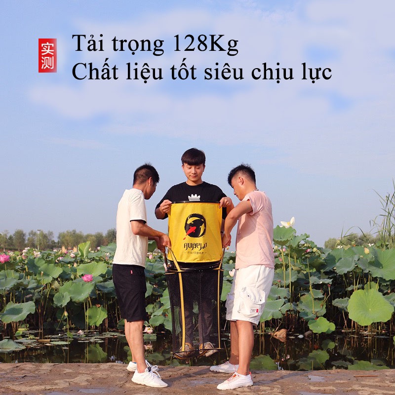 Giỏ Đựng Cá ALIBELO, Rọng Đựng Cá Kim Loại Màu Vàng Đen Độ Chịu Tải Tốt Bền Bỉ Với Thời Gian