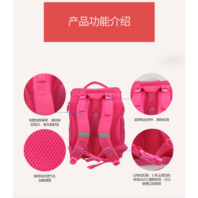 Ba Lô Đi Học Bảo Vệ Cột Sống Phong Cách Nhật Bản Cho Bé Lớp 1-6