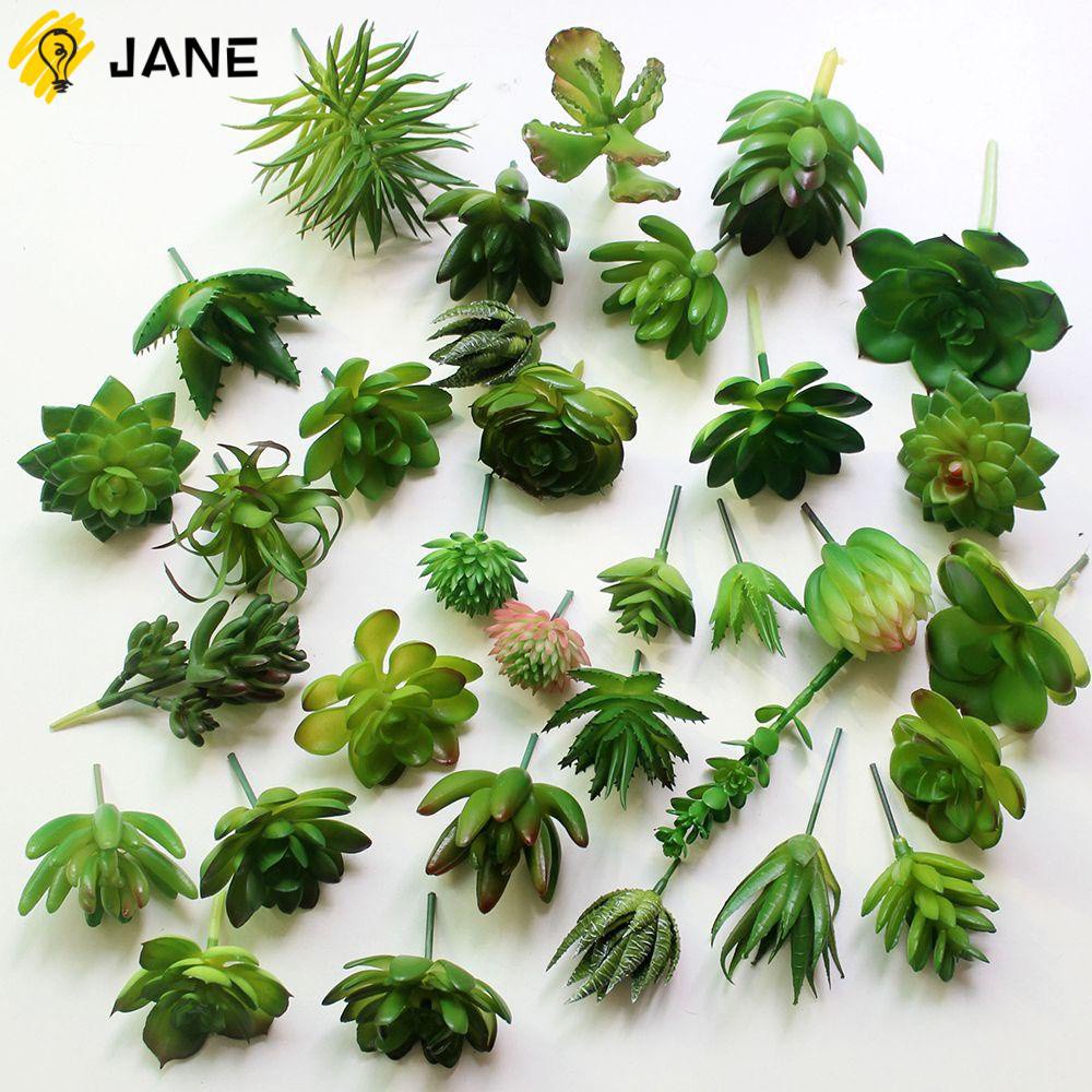 JANE Vivid Succulents Office Decoration Floral Craft Artificial Plants Bonsai Home Decor Lotus High Quality Fake Flowers