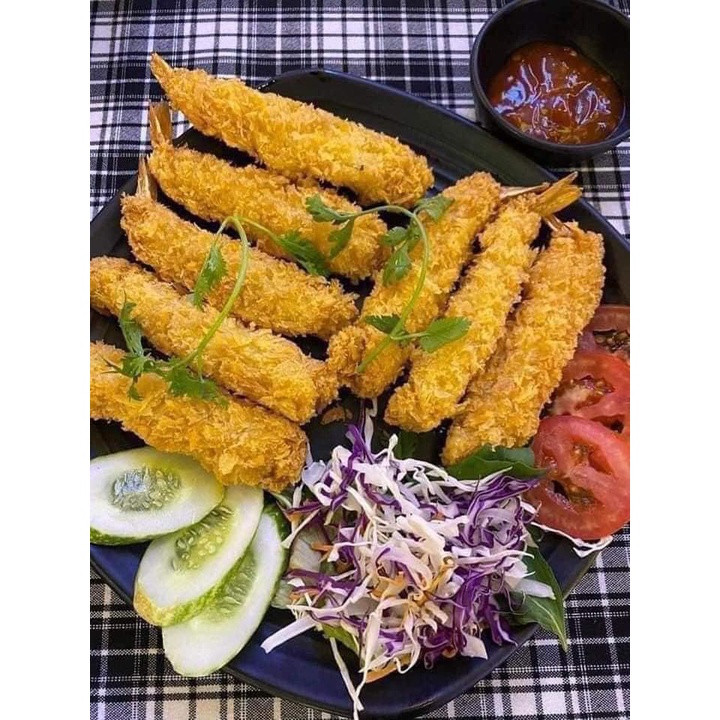 Tôm xù tempura hàng xuất hàn khay 10 con hàng to vip