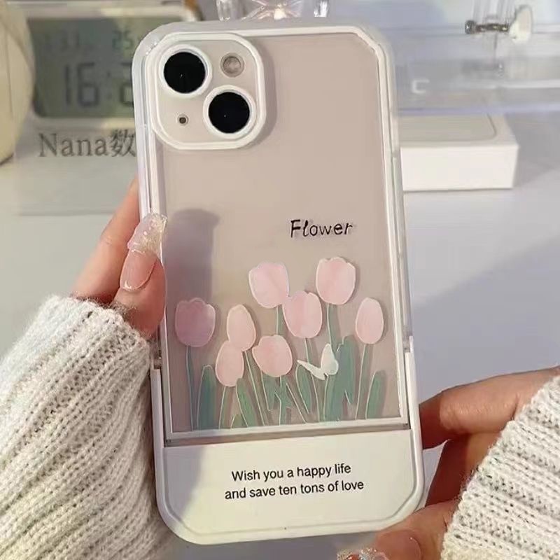 Ốp Điện Thoại TPU Dẻo Trong Suốt Họa Tiết Hoa Xinh Xắn Cho IPhone 13 12 11 10 Pro XS Max X XR 8 7 6 6S Plus SE