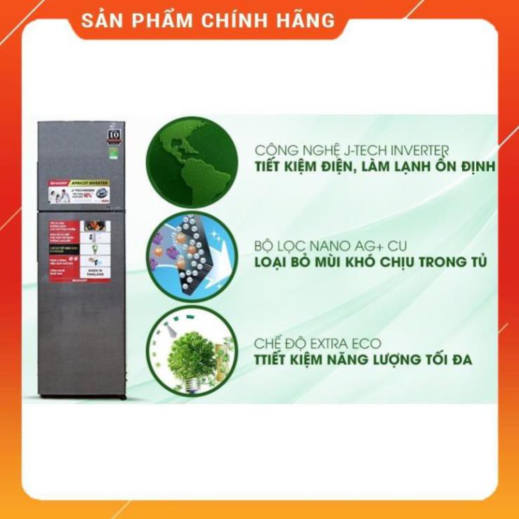 [ CHÍNH HÃNG ] SJ-X281E-SL | SJ-X281E-DS | Tủ lạnh Sharp Inverter 271 lít (Hàng chính hãng, bảo hành 12 tháng)