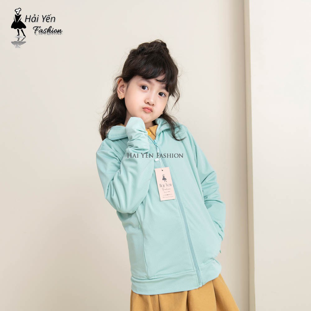 Áo Chống Nắng 2 Lớp Trẻ em - Vải thông hơi Xuất Nhật - Size 18-35kg - Mặc được 2 mặt -6 màu thời trang. [Video chi tiết]