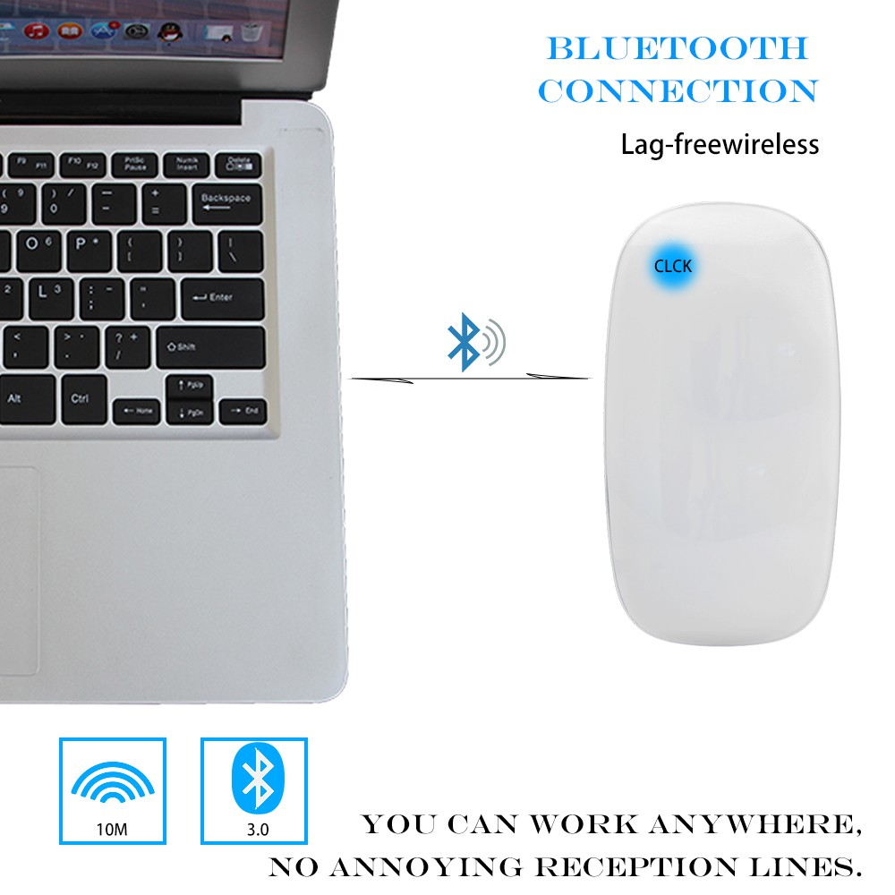 chuột không dây Bluetooth Siêu Mỏng Mini 3d Cho Apple Macbook Laptop