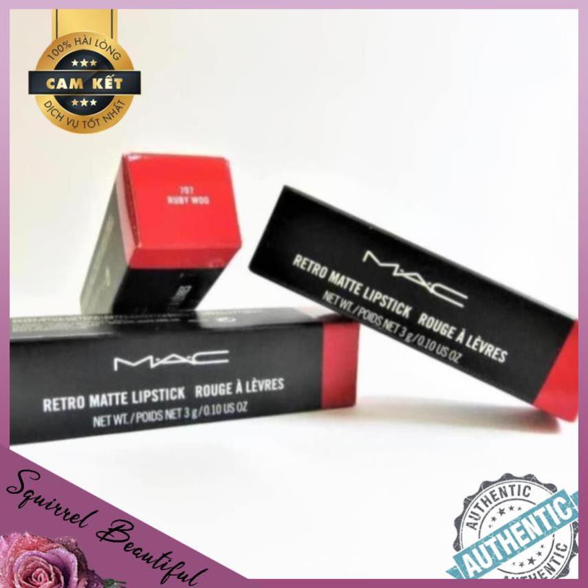 [HÀNG SIÊU SALE] Son Mac Ruby Woo 707 Retro Matte – Màu Đỏ Tươi | BigBuy360 - bigbuy360.vn