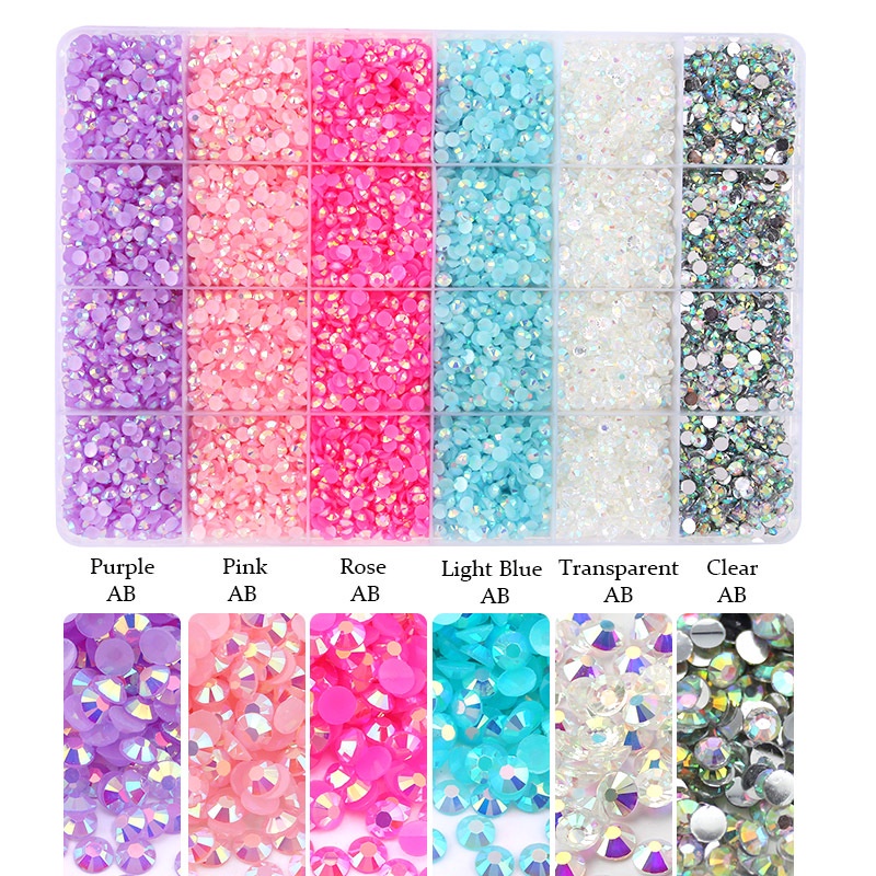 Đá đính size 3mm (10gr), đá kết hợp trang trí gấu đính đá Bearbrick, đá đính móng tay và trang trí đồ dùng - Coolgift