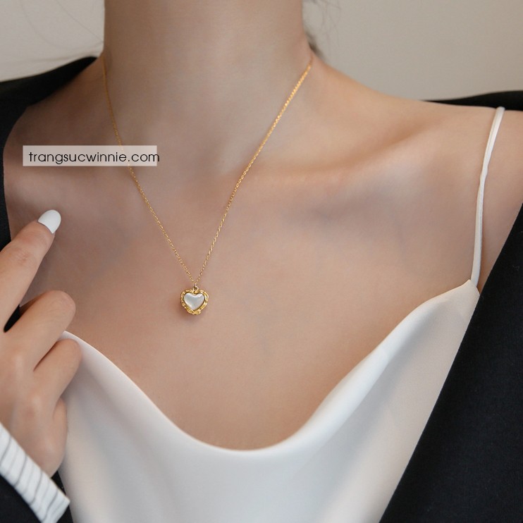 Dây chuyền nữ Titan Retro heart