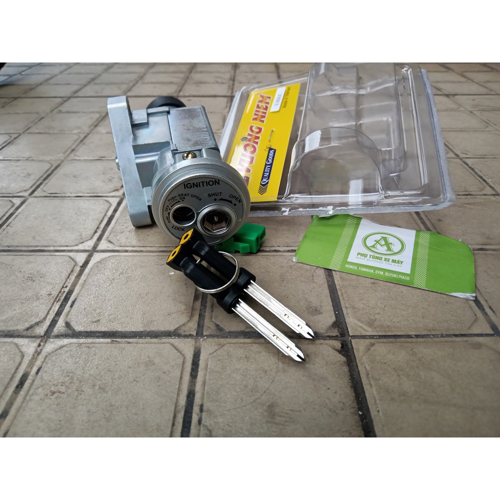 BỘ Ổ KHOÁ SUZUKI AXELO- XBIKE - HAYATE-IMPLUSE 125 6 cạnh