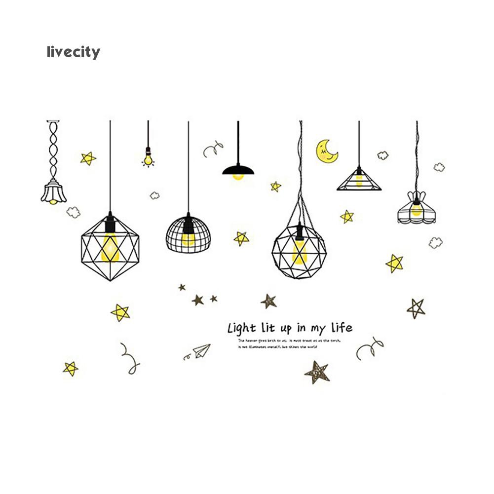 Sticker dán tường họa tiết hình ngôi sao và mặt trăng dùng trang trí phòng cho trẻ nhỏ | BigBuy360 - bigbuy360.vn