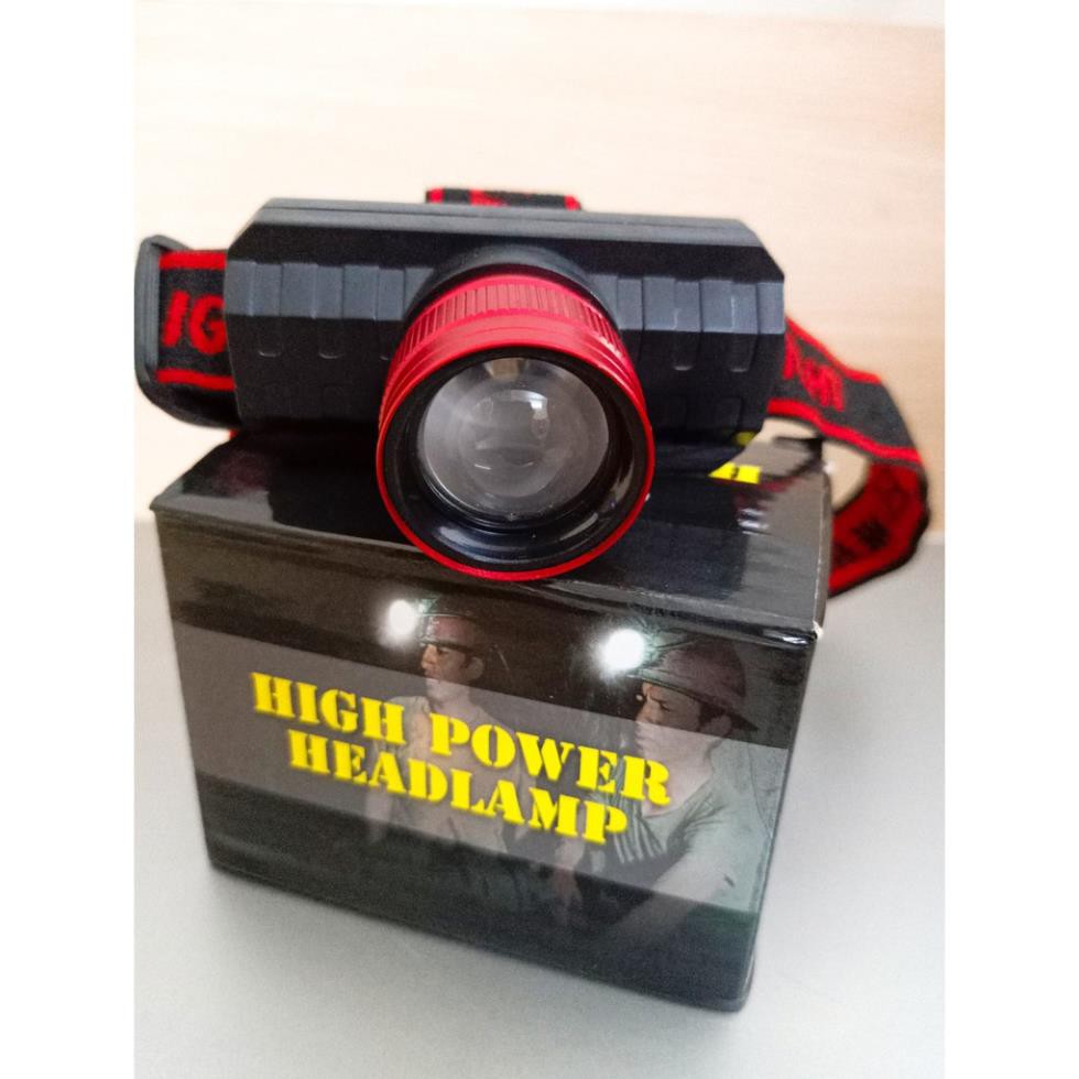 Đèn mini đội đầu HEADLAMP 3 chế độ sáng & Nháy SOS siêu sáng 2019