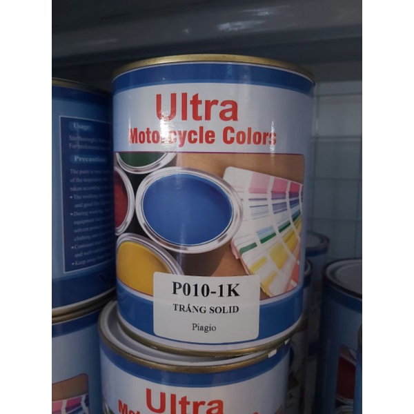 Sơn Ultra P010-1K Trắng solid Piagio ( sơn ô tô và xe máy)