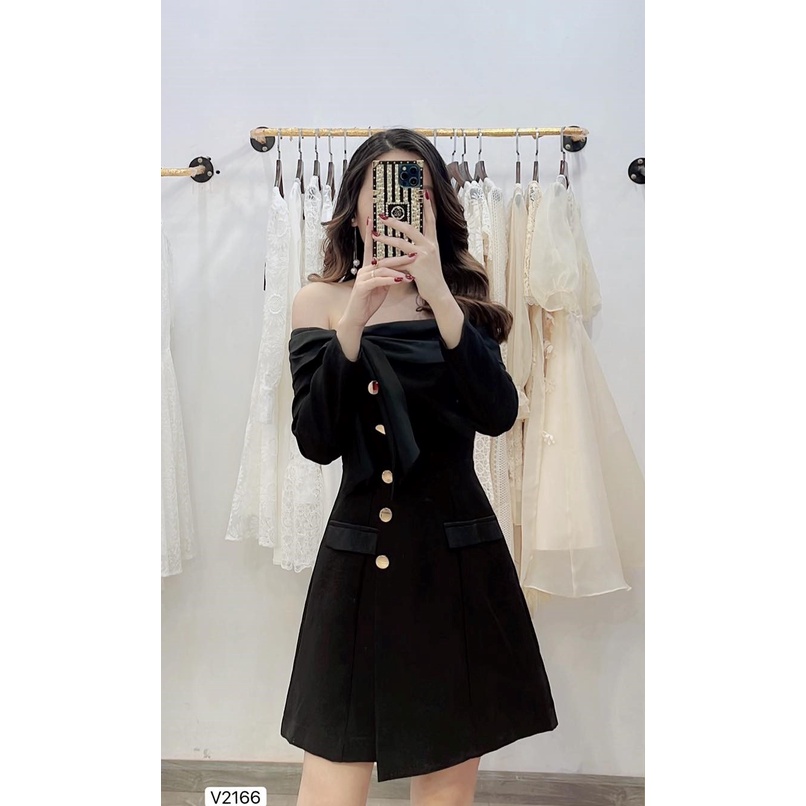 VÁY TRỄ VAI THIẾT KÉ V2166 - DOLCE VIVA COLLECTION PHÂN PHỐI CHÍNH THỨC