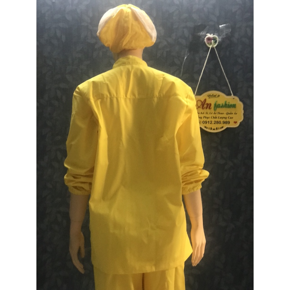 Nón Lưới trùm tóc công nhân thủy sản, thực phẩm - Mũ trùm tóc y tế, bảo hộ màu Vàng