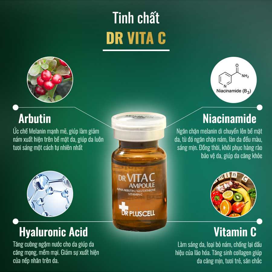 Tế Bào Gốc Dr Vita C  Dr pluscell loại bỏ Nám Tàn Nhang