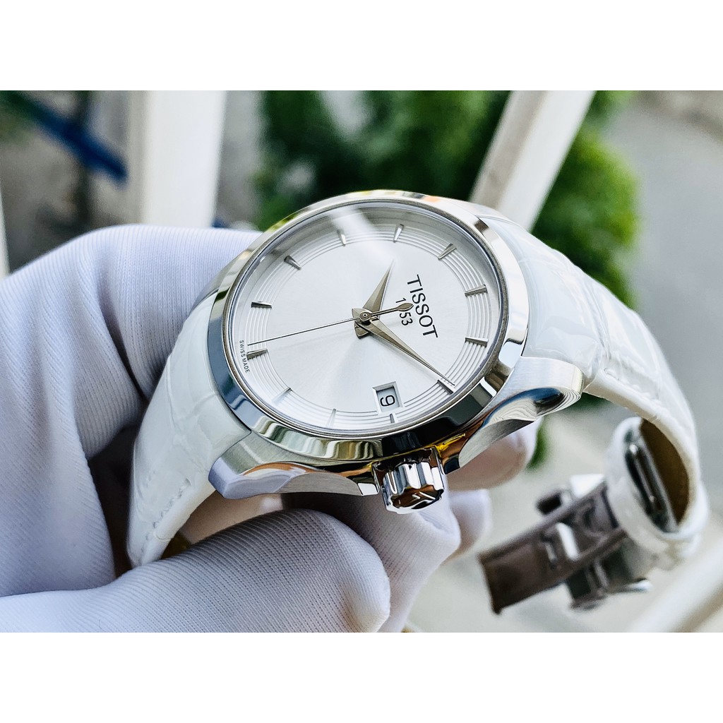 Đồng hồ nữ hiệu Tissot Couturier Quartz Silver Dial Ladies Watch T035.210.16.031.00