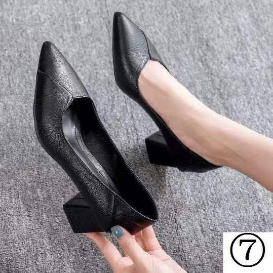 Giày Cao Gót Da Mềm Thời Trang Công Sở Thanh Lịch Cho Nữ