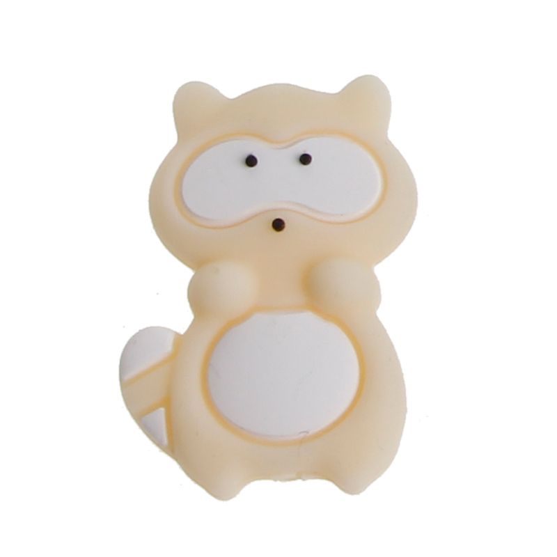 Đồ Chơi Ngậm Nướu Hình Gấu Mèo Hoạt Hình Bằng Silicon Dễ Thương Cho Bé