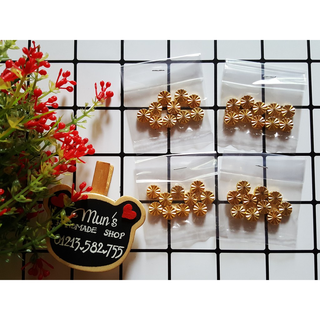Túi 20 hạt charm hoa trang trí