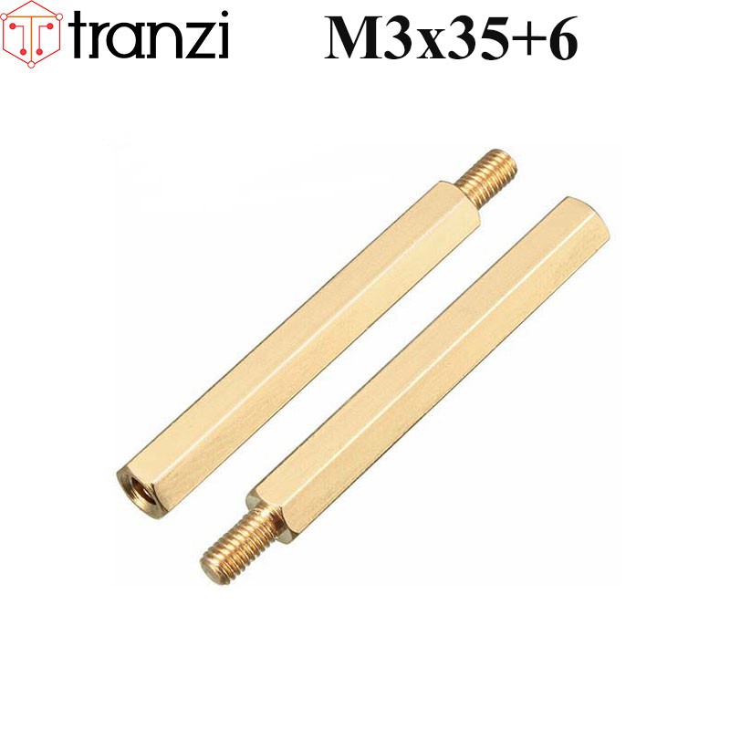 Trụ vít lục giác đực cái đồng M3x35+6 - túi 10 cái