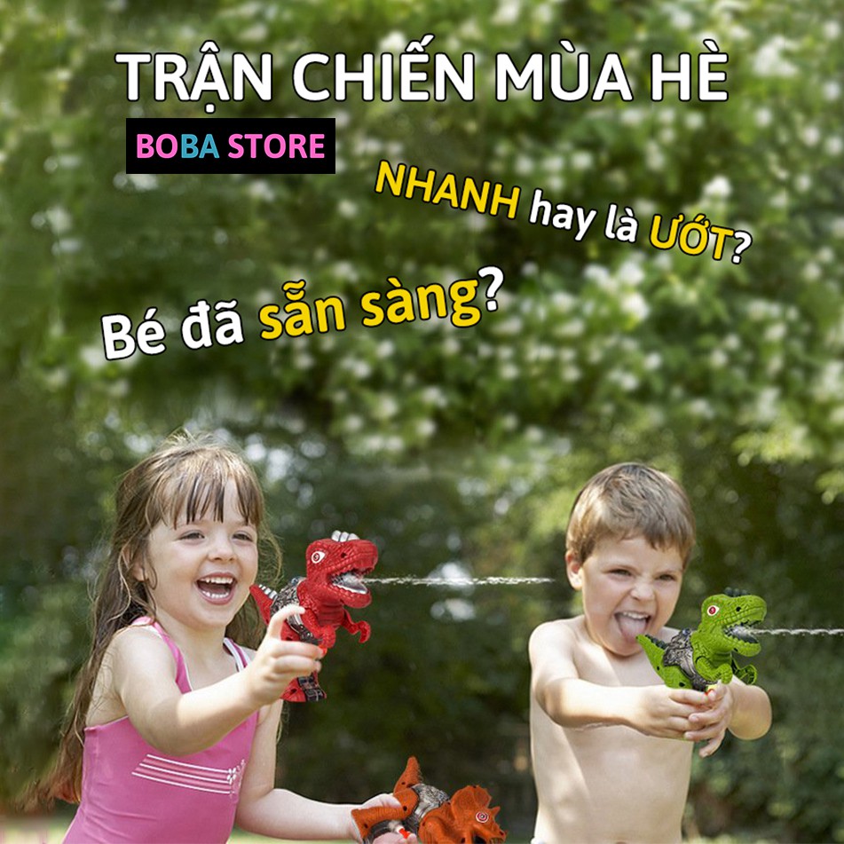 Súng nước khủng long phun nước Boba Store Đồ chơi vận động ngoài trời cho bé mẫu 2021 - GIAO MẦU NHẪU NHIÊN