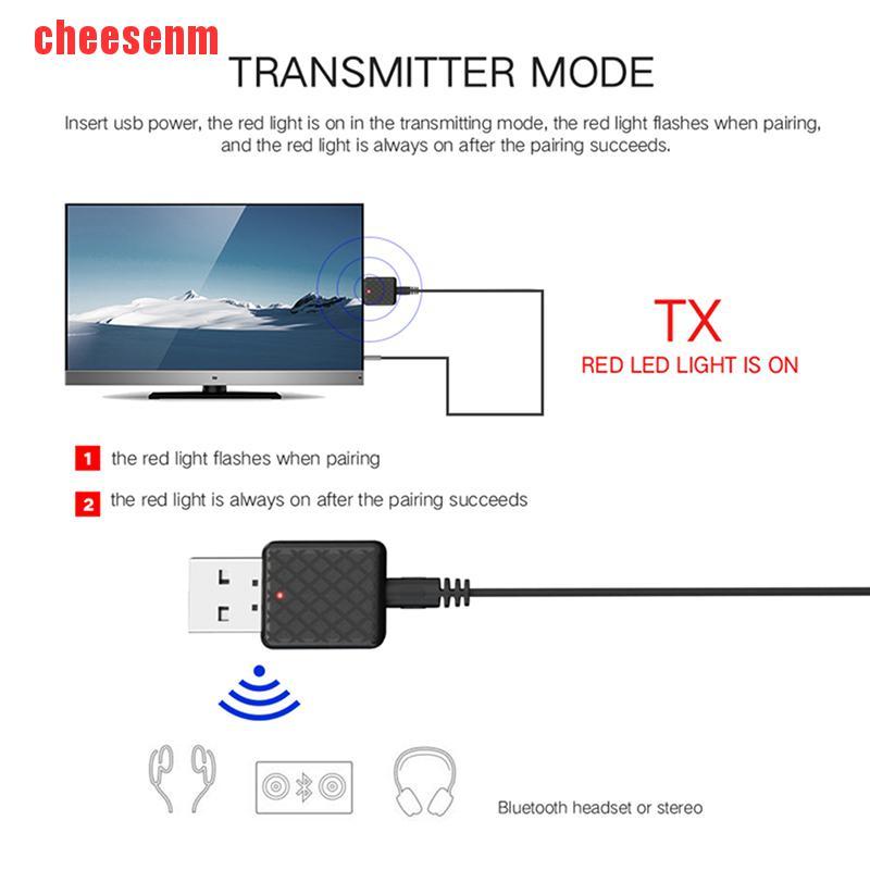 Usb Bluetooth 5.0 Nhận Tín Hiệu Âm Thanh Cho Tv / Pc