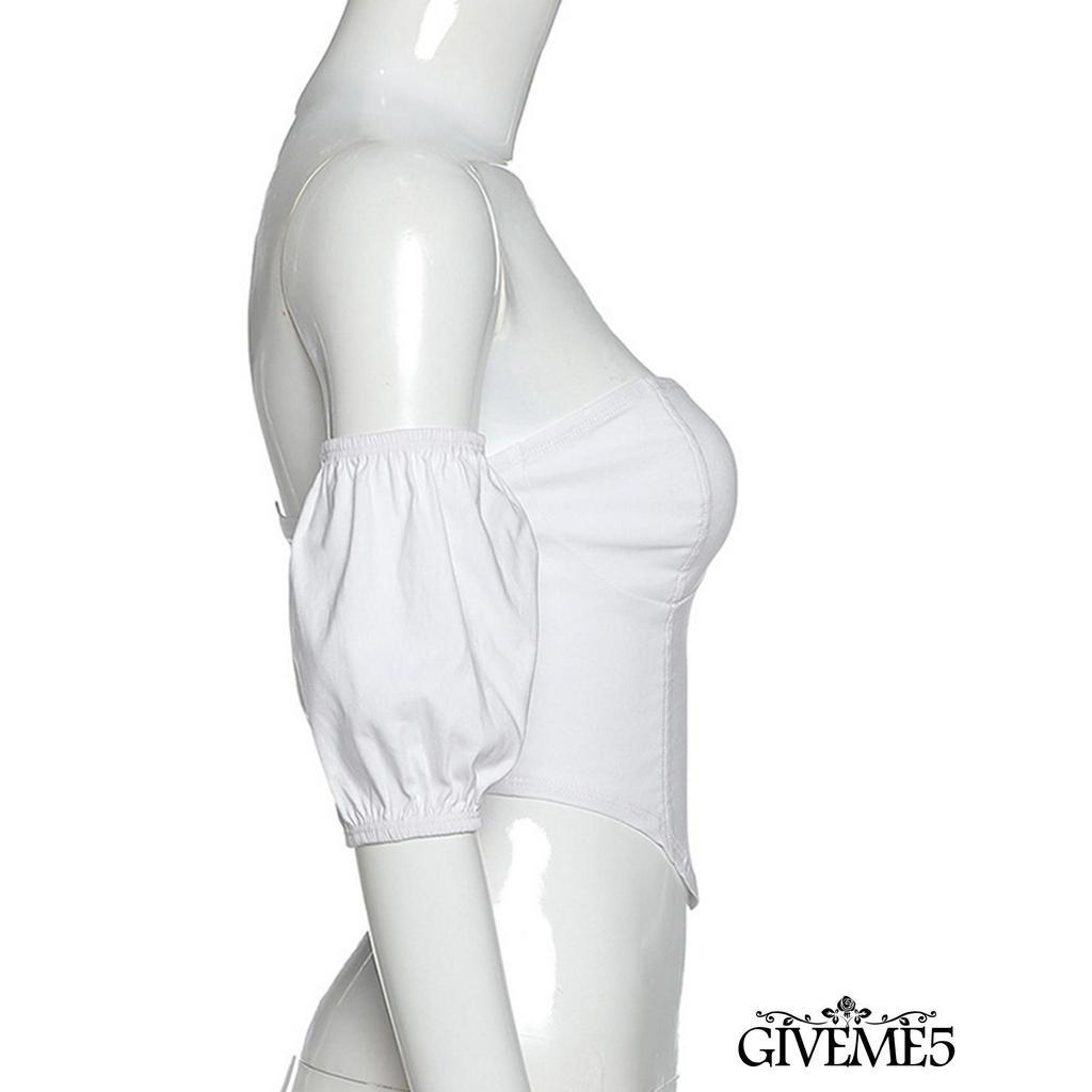 Áo Trễ Vai Tay Phồng Thời Trang Cổ Điển Cho Nữ