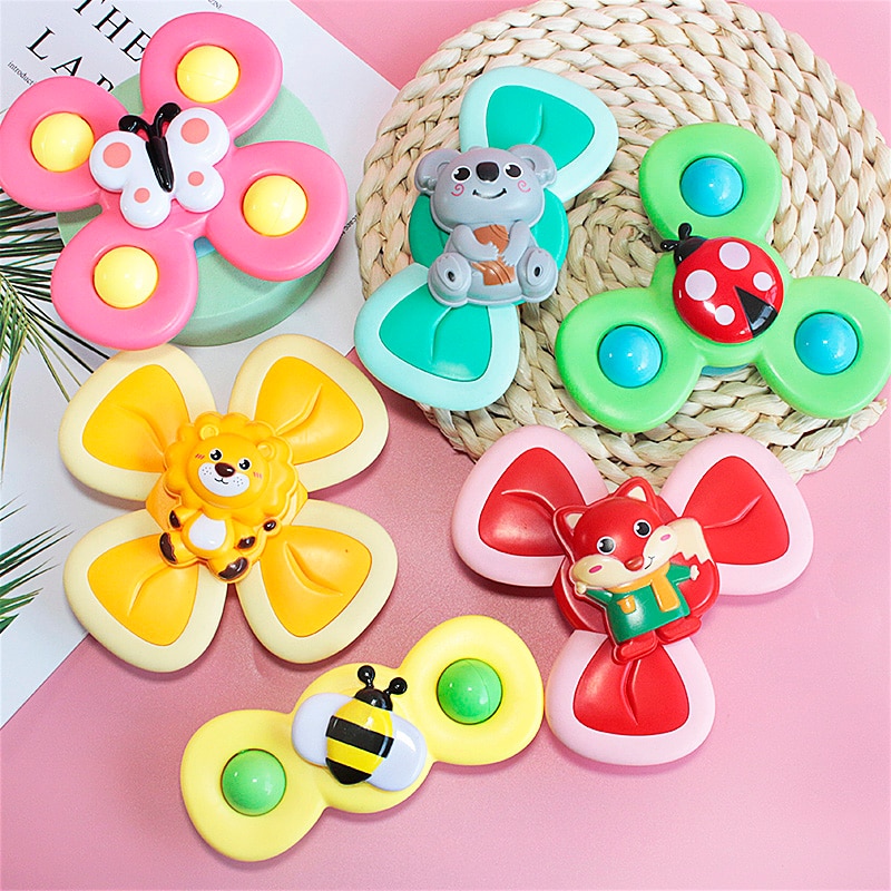 Con Quay Đồ Chơi Fidget Spinner Nhiều Màu Kiểu Dáng Hoạt Hình 2021 Cho Bé