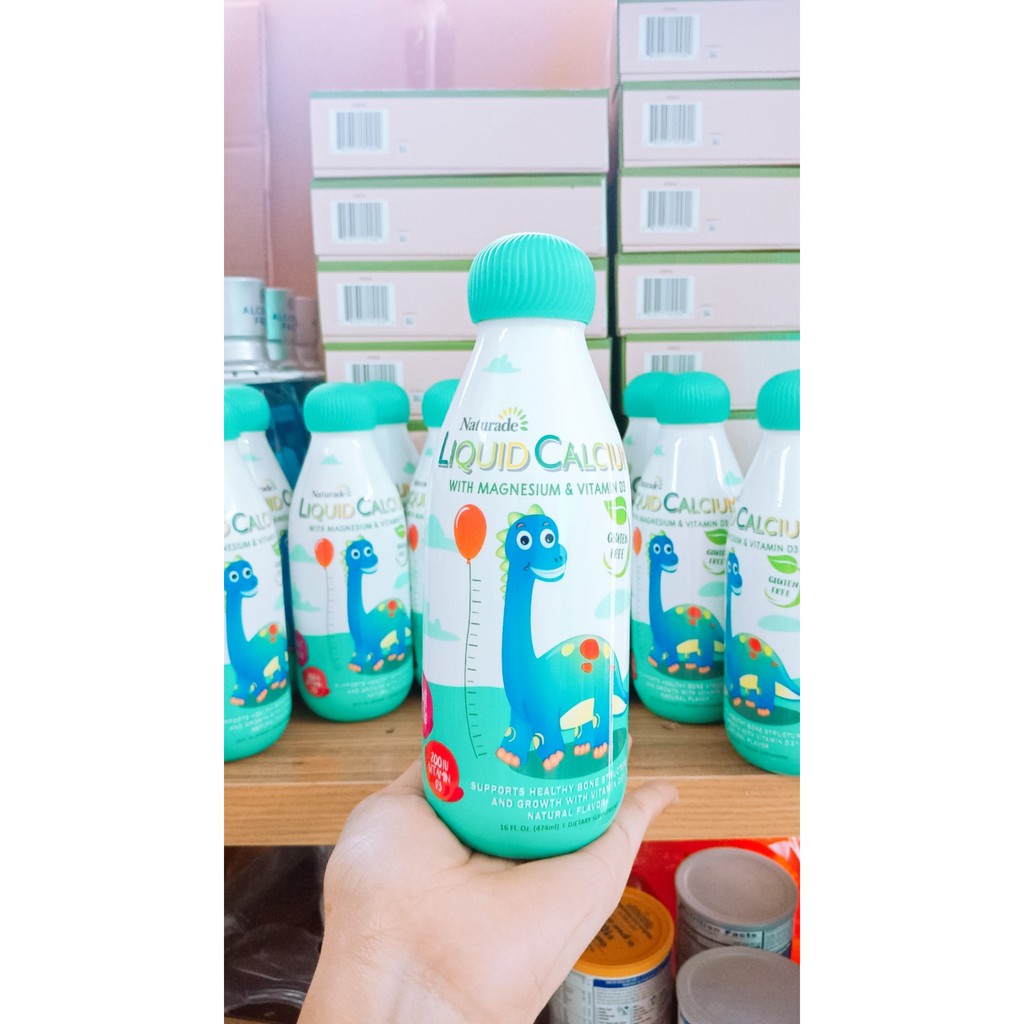 Canxi Nước cho bé Naturade Liquid Calcium Magnesium &amp; Vitamin D3 474ml (Date 1/2024)