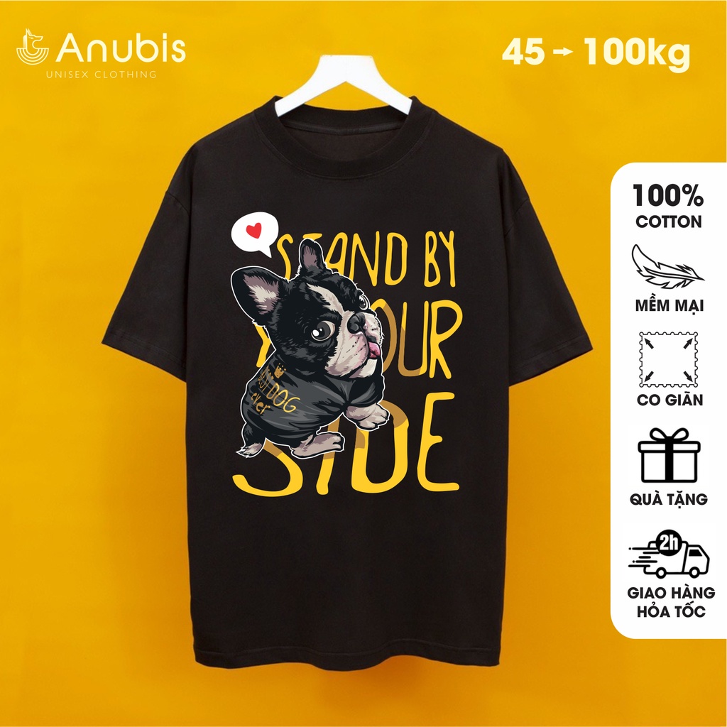 Áo Thun Unisex Pug Cute Bắn Tim Anubis Store