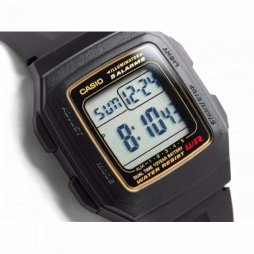 Đồng hồ nam dây nhựa huyền thoại Casio chính hãng Anh Khuê F-201 F-201WA-9ADF