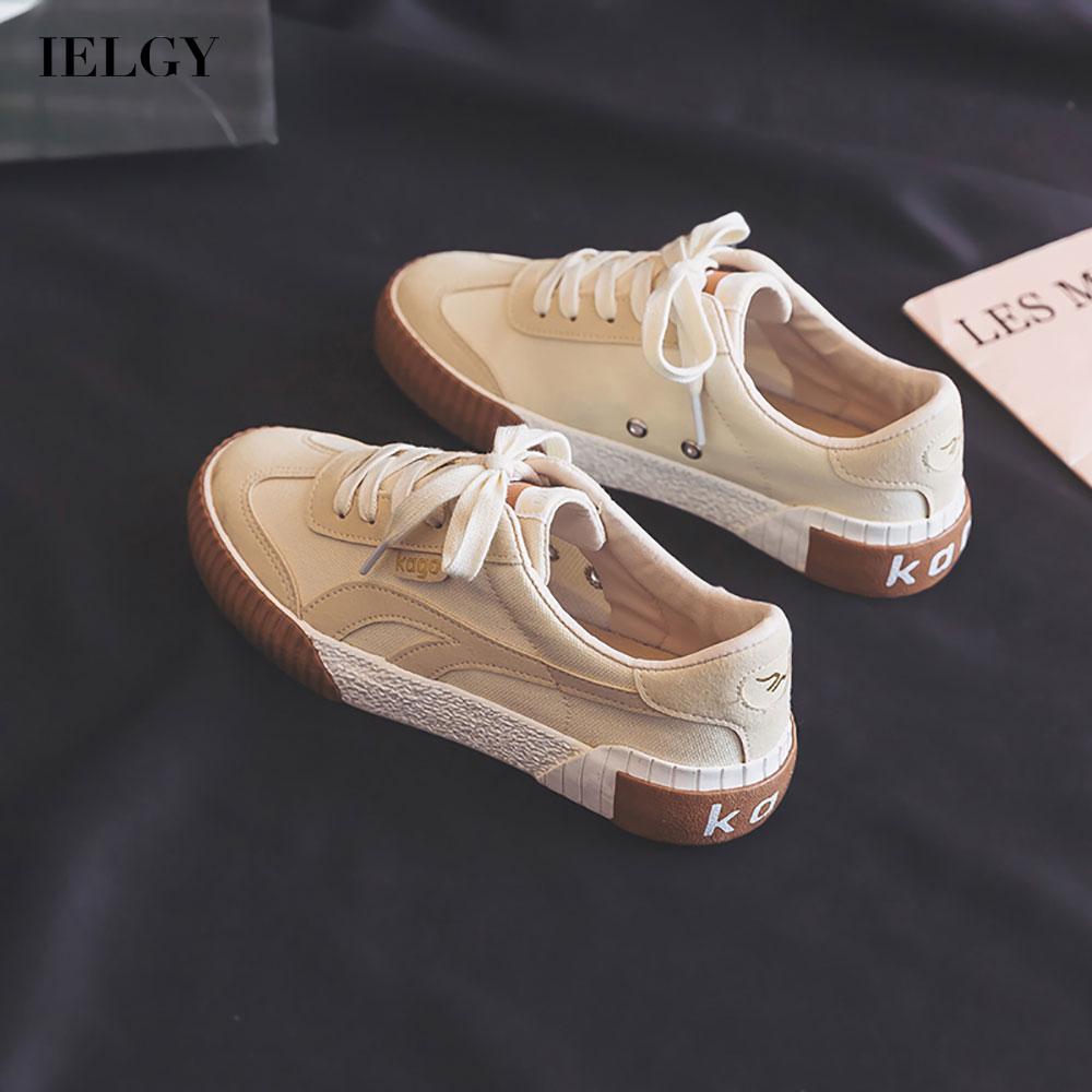 Giày Đế Bằng Mũi Tròn Cột Dây Thời Trang Cho Nữ