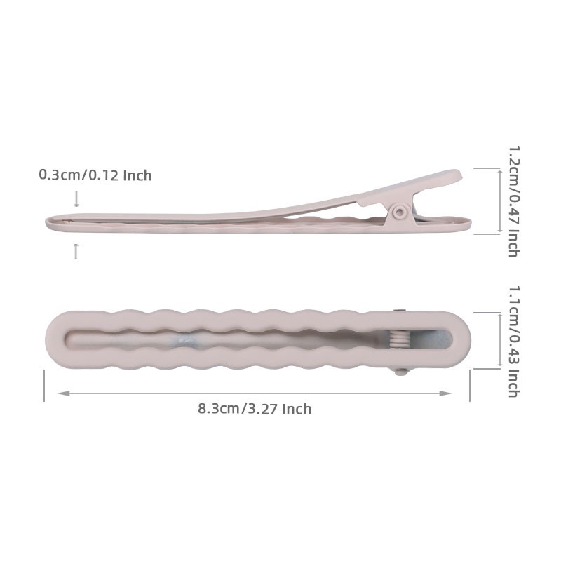 Set 3 Kẹp Tóc Mỏ Vịt Bằng Hợp Kim Màu Trà Sữa Phong Cách Hàn Quốc Cổ Điển Thời Trang Dành Cho Nữ
