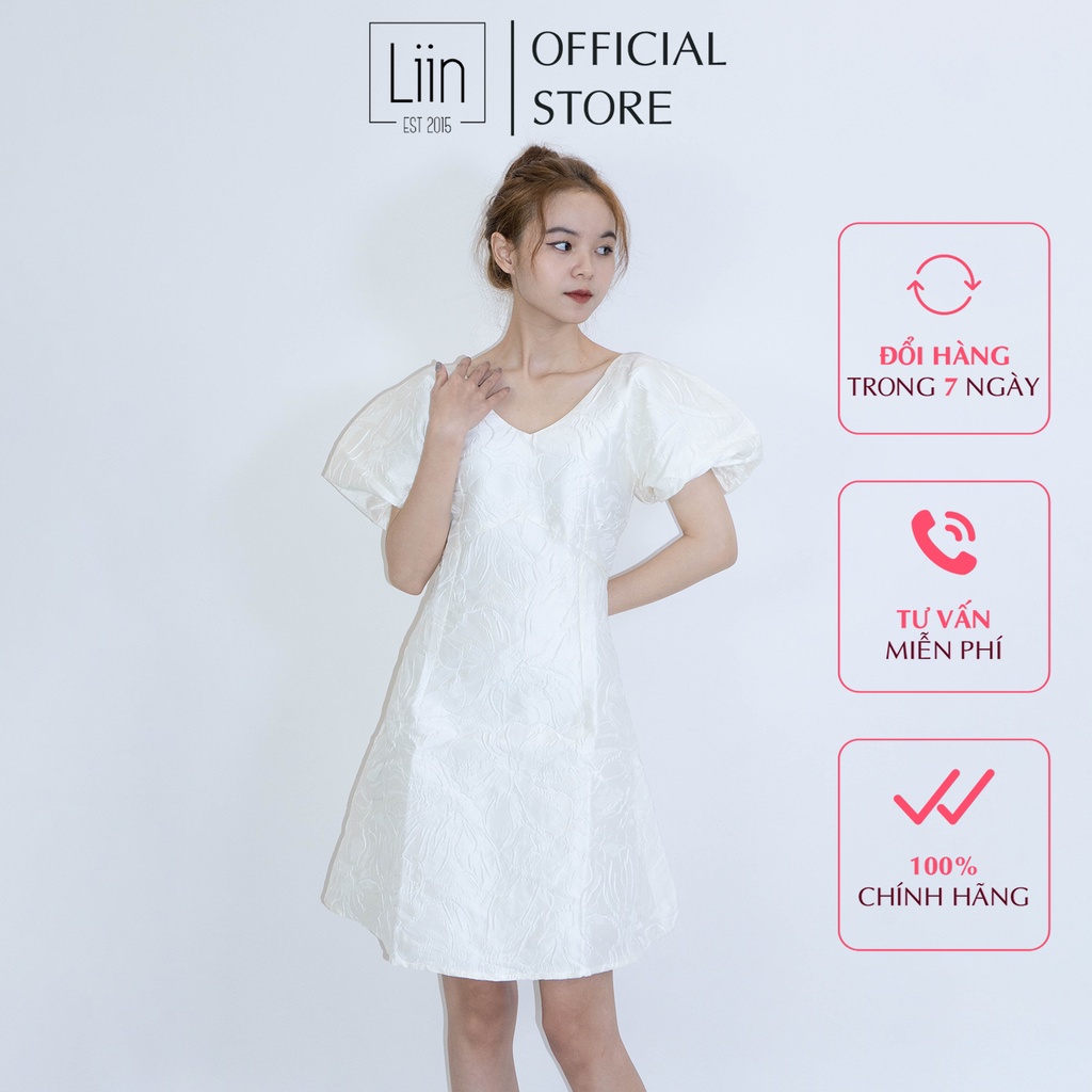 LIIN - Đầm tiểu thư thiết kế hoa vân nổi độc đáo, sang chảnh