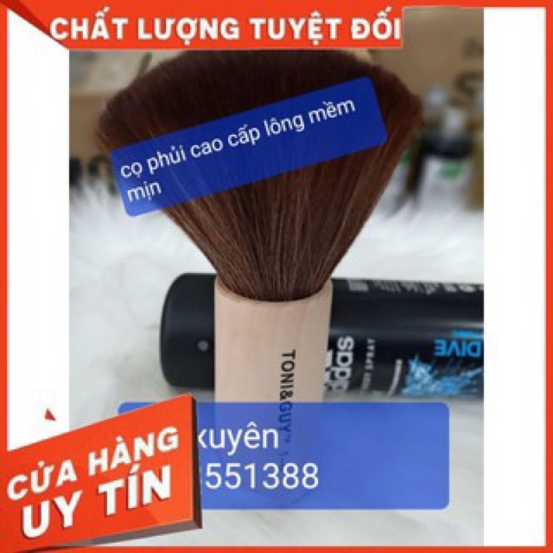 Chổi phủi tóc TONY GUY Cán gỗ FREESHIPlông mềm, tơ mịn nhẹ nhàng lấy đi bụi, phấn thừa, tóc thừa, không đau khách 🥰🥰🥰🥰